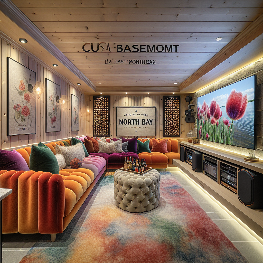 Custom basement renovations in North Bay