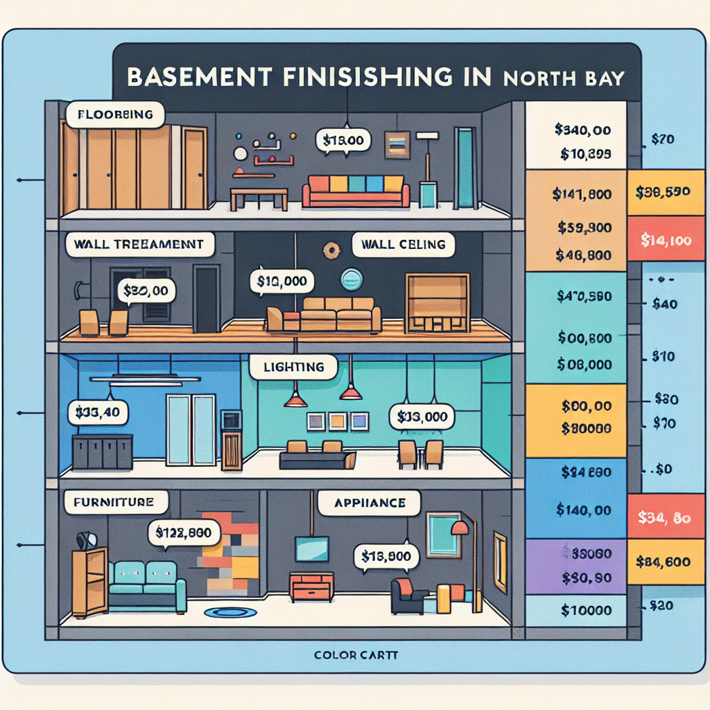 Basement finishing costs in North Bay