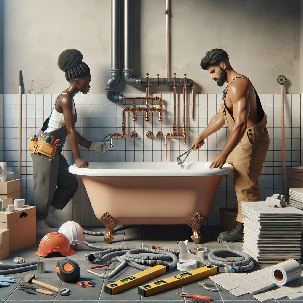 ﻿Bathtub installation