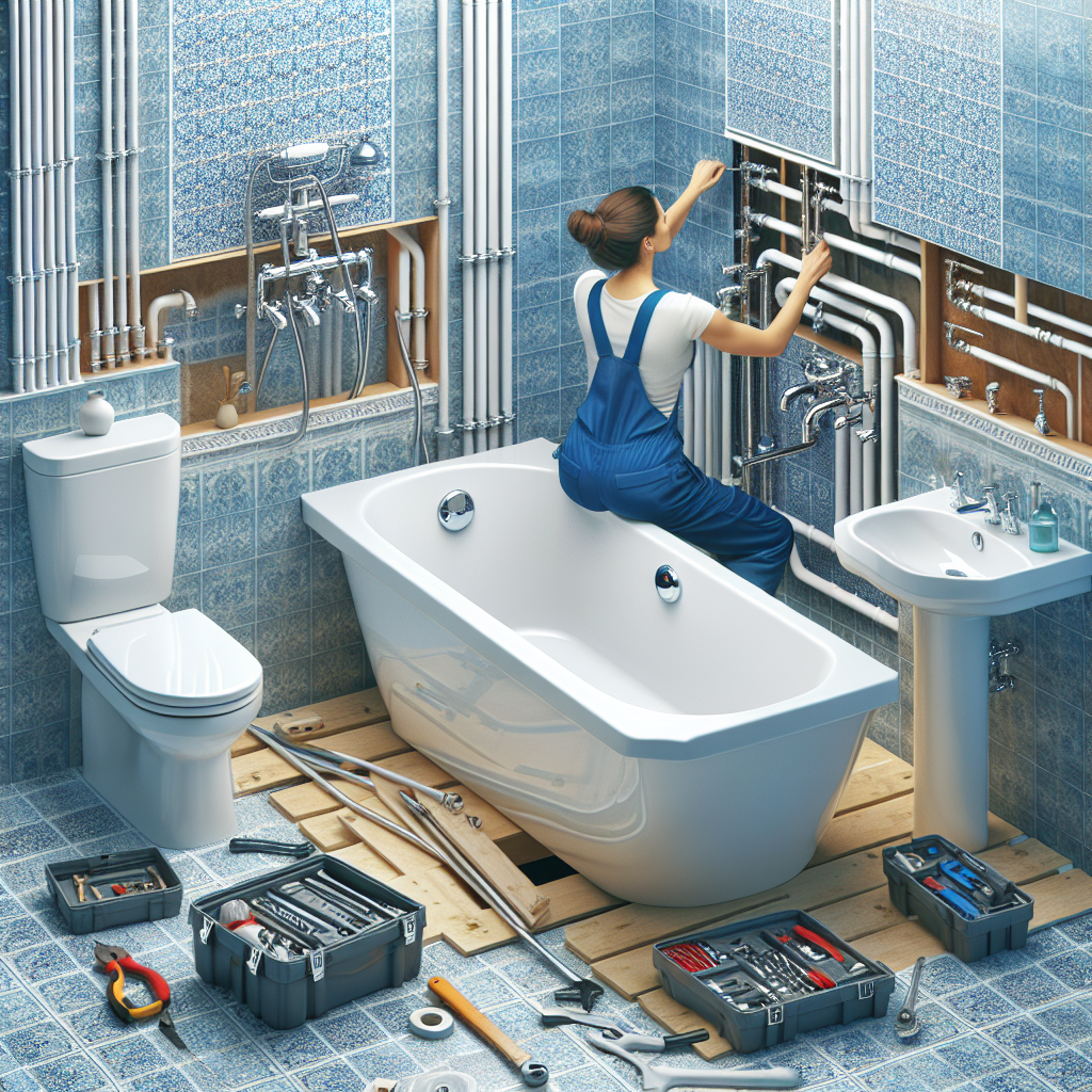 ﻿Bathtub installation